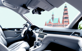 A car interior being effectively cleaned with various cleaning tools