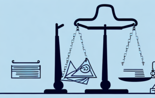 Several insurance policy documents placed on a balance scale