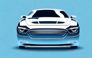 A sleek car covered with shiny chrome foil