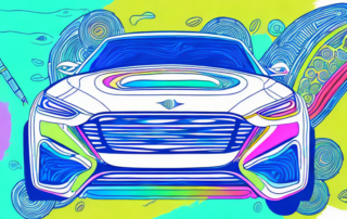 A creatively designed car