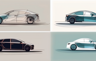 Several cars of different models