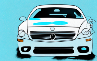 A car with visible scratches on its paintwork