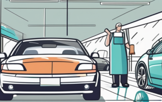 An effective upholstery cleaner product next to a clean