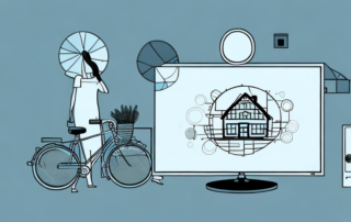 A house and personal belongings like a bicycle