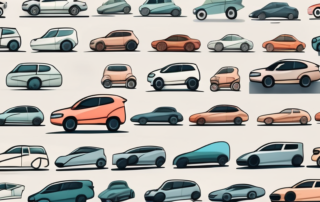 A diverse selection of cars in various shapes and sizes