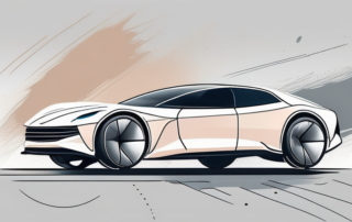 A car with a matte paint finish