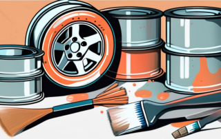 A set of car rims