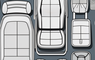Various car accessories like seat covers