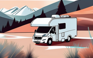 A motorhome with a glossy finish