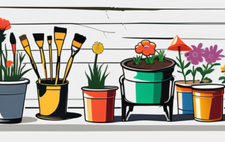 Various plastic items like a chair