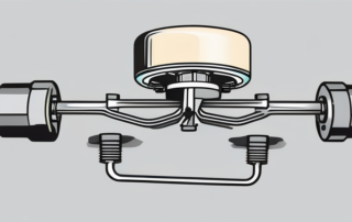 A car brake system with highlighted brake fluid reservoir