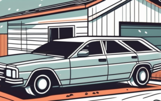 A car parked under a sturdy carport