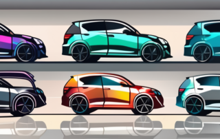 A car with a glossy