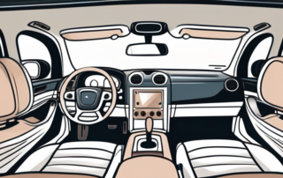 The interior of a car