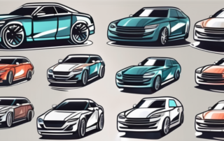 A few different types of car polish machines displayed next to a shiny