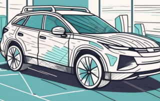 A car parked under the sun