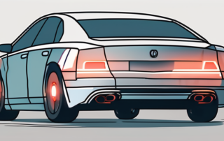 A car from the back view