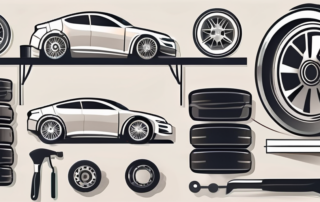 A set of car rims being polished and restored
