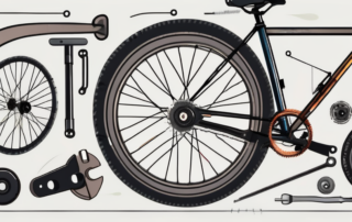 A bicycle wheel with a noticeable wobble