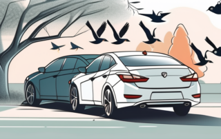 A car parked under a tree