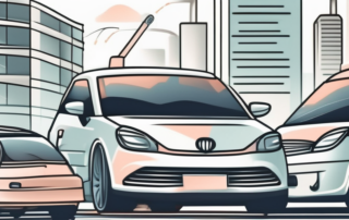 Various car accessories like a gps navigation system