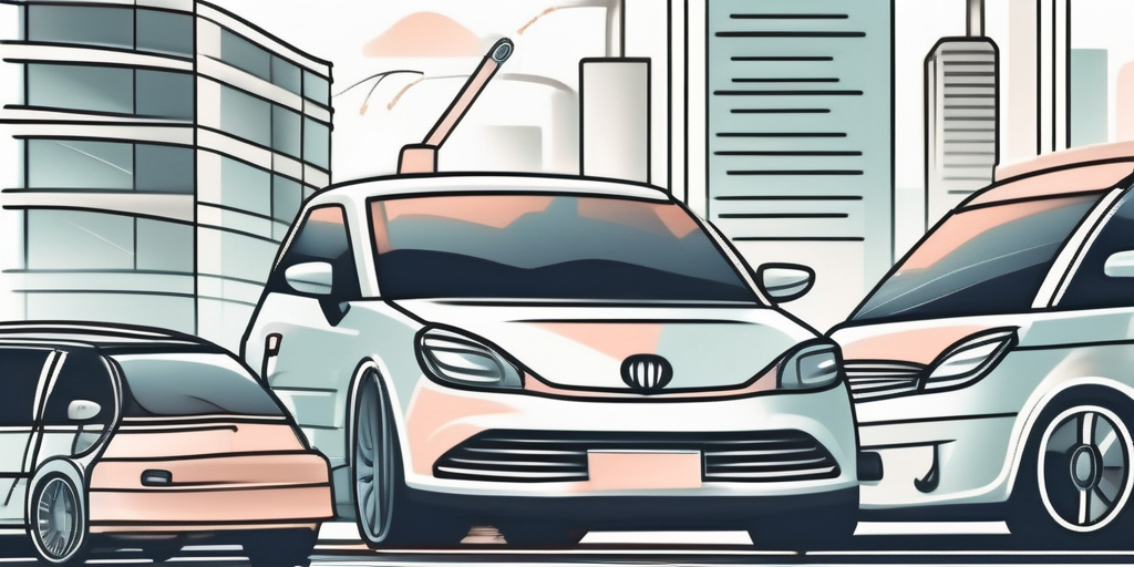 Various car accessories like a gps navigation system