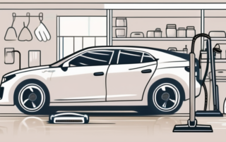 A car being detailed