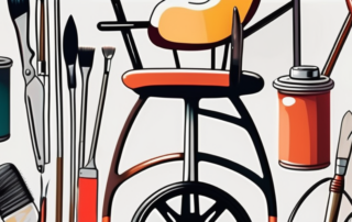 Various metal objects such as a bicycle