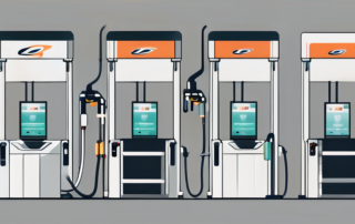 Several different types of car washing stations