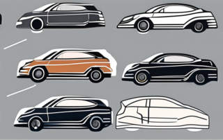 Various types of car paint pens neatly arranged on a table