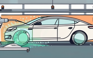 A car being polished with a visible difference between the polished and unpolished part