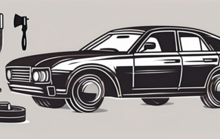 A car with visible scratches on its surface