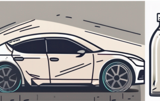 A car with visible scratches on its surface