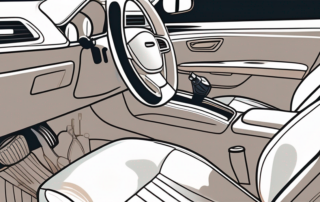 The interior of a car