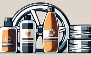 Various household items such as vinegar