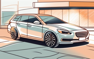 A car parked under the scorching sun