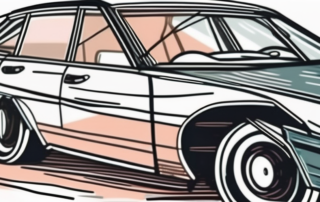 A car with deep scratches on its surface