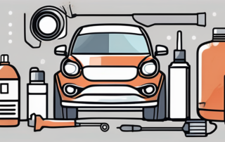 A car with a focus on its hood