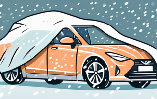A car covered with a full car cover