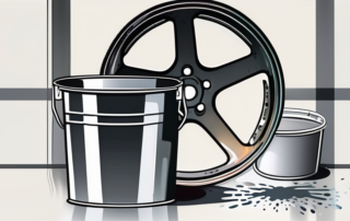 A set of dirty steel rims