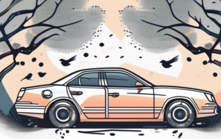 A car with a glossy clear coat finish