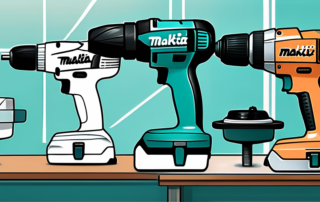 Several different models of makita polishing machines side by side