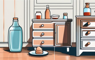 Various household items such as vinegar
