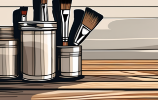 Various paintbrushes