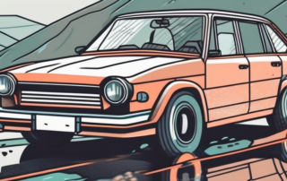 A car with visible underbody