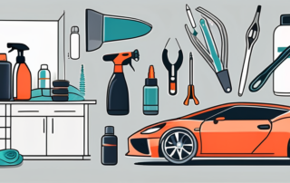 A car with visible scratches on its paintwork