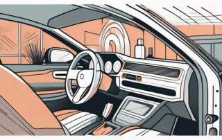 The interior of a car