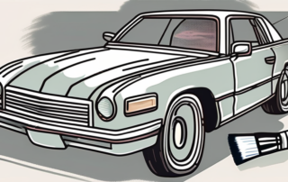 A car with noticeable scratches on its surface