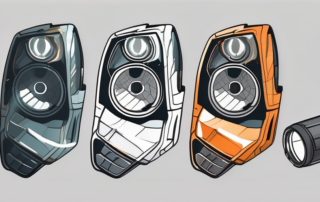 A set of car headlights