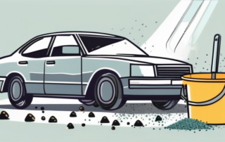 A car with visible bird droppings on it